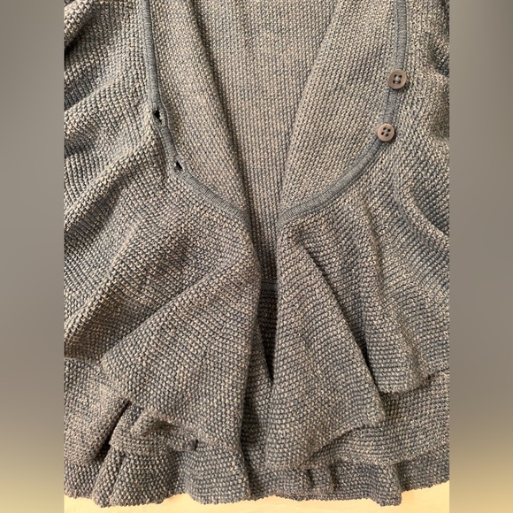 NWT Ralph Lauren Ruffle Cardigan S Ruffle Peplum Hem 3/4 Ruffle Bell Sleeve NWT - Picture 10 of 13